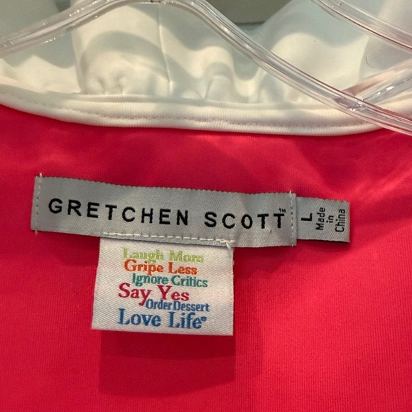 Like New Gretchen Scott sleeveless ruffle top size Large - Picture 3 of 5